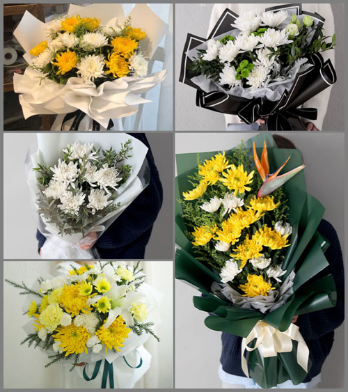 河南鹤壁淇县朝歌街道白事花束代送